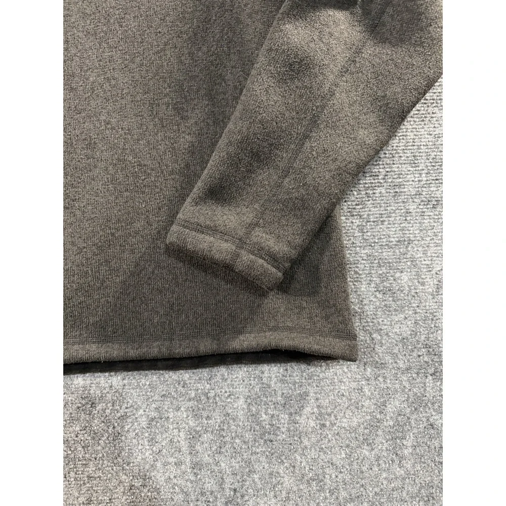 The North Face Mens 1/4 Zip Fleece Pullover Sweater Gray Large L